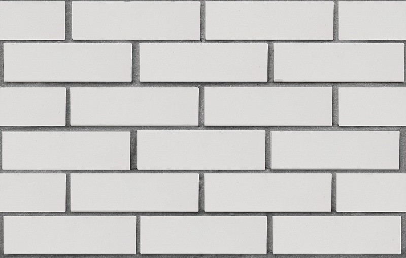 Клинкер фасадный белый Вернамо гладкий