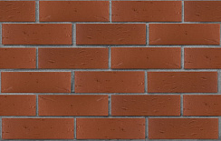 Кирпич лицевой пустотелый тёмно-красный рустик