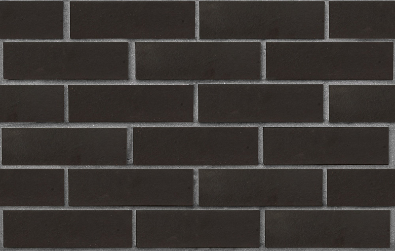 Клинкер фасадный черный Рейкьявик матовый