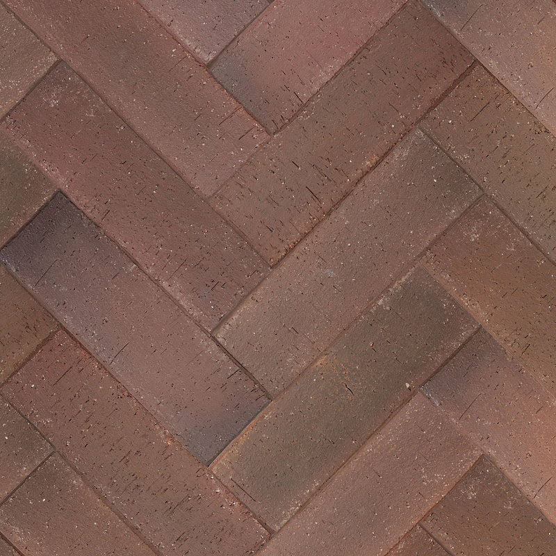 Брусчатка красная флэш "Ноттингем" клинкер тротуарный 0,51 NF